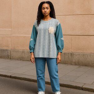 POL Long Sleeve Tea Light Waffle - Large NWOT